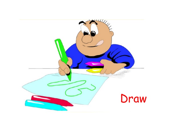 action clipart drawing