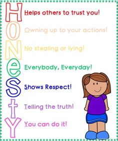Honesty activities student learning. Action clipart honest