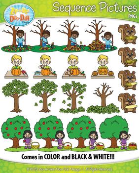 Action clipart skill. Fall sequence pictures zip