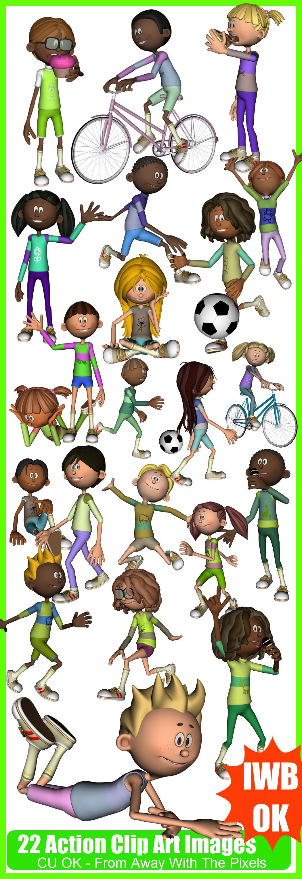Verbs clip art for. Action clipart verb