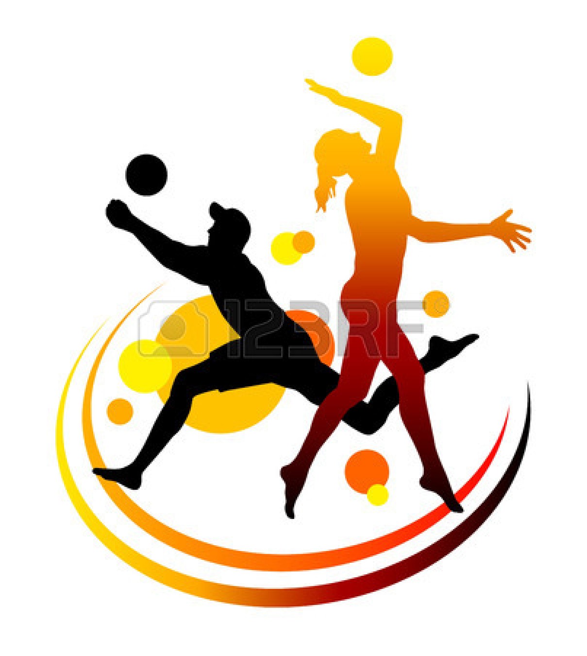 volleyball clipart action