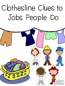 Activities clipart school community. Clothing clues to jobs