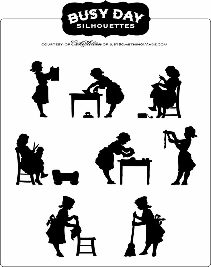 activities clipart silhouette