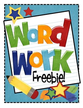 Freebie work by krista. Activities clipart word