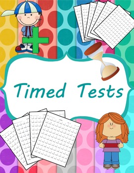 Addition worksheets teaching resources. Test clipart timed test