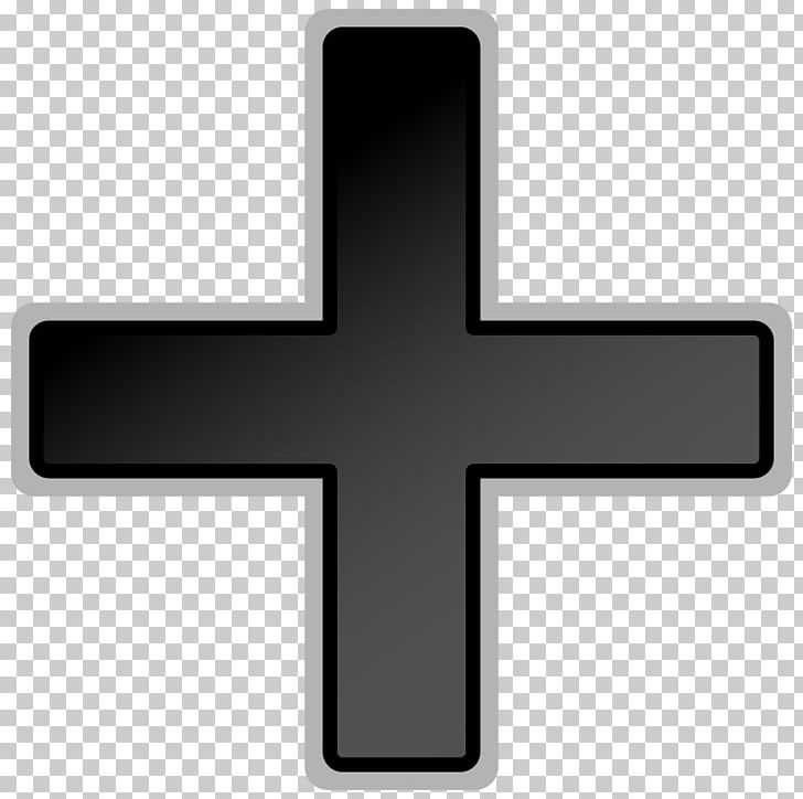 Addition clipart cross. Plus and minus signs