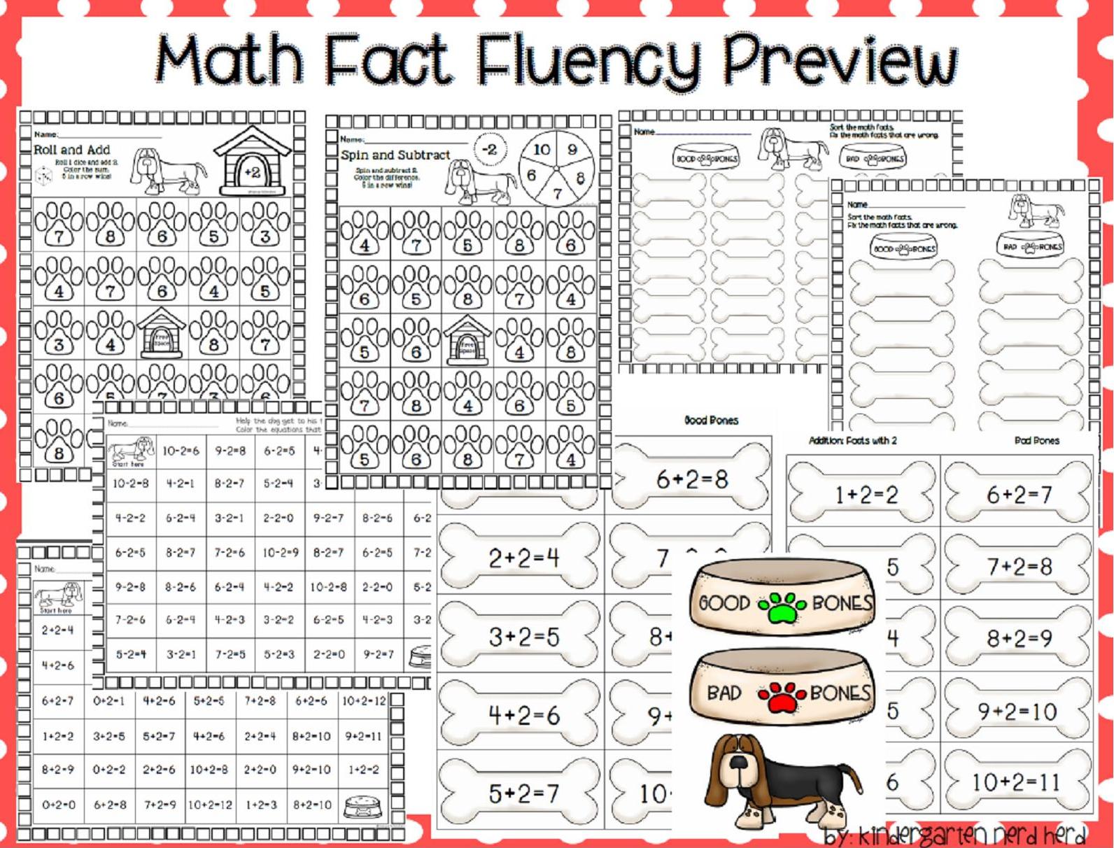 Kindergarten nerd herd math. Addition clipart fact fluency