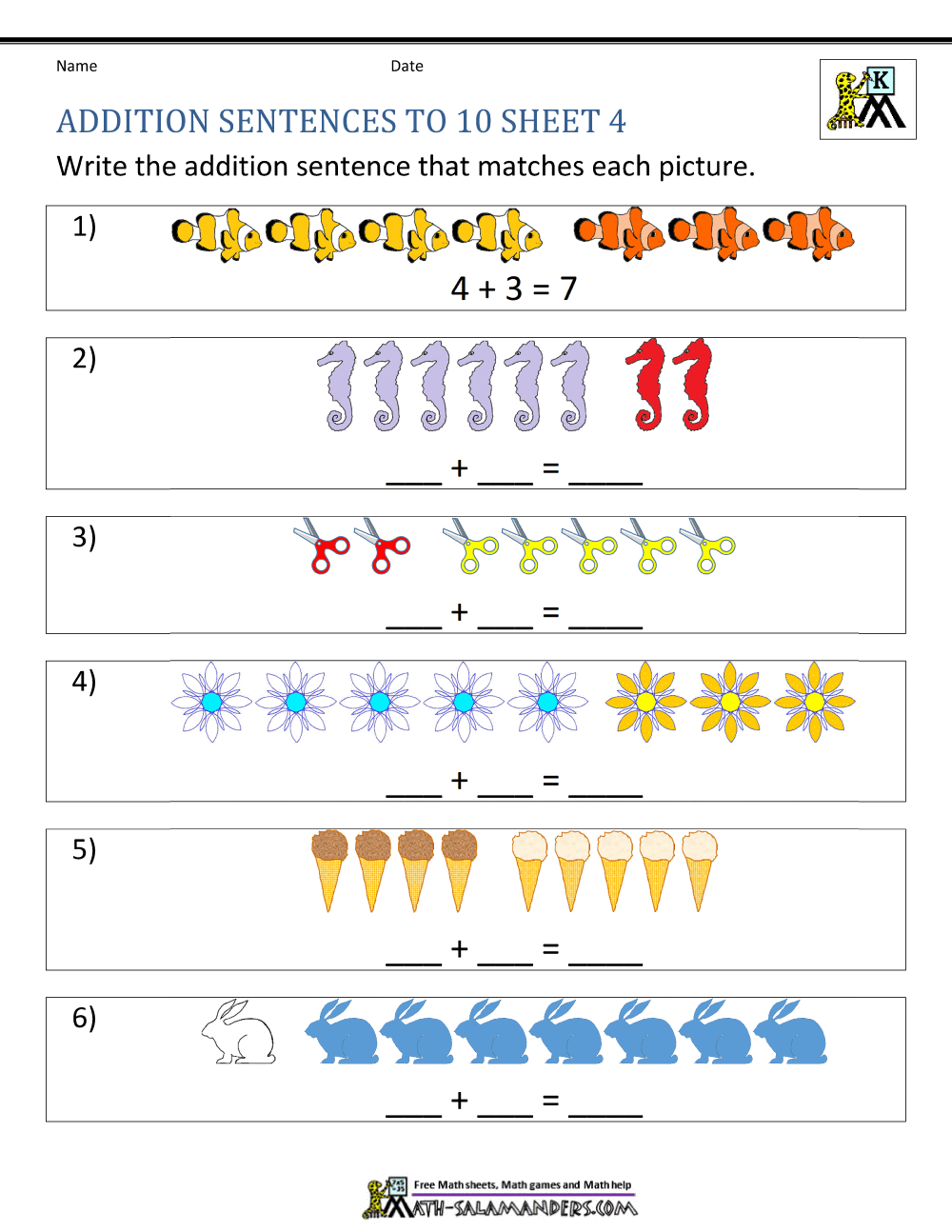 Addition Clipart Number Sentence Addition Number Sentence Transparent 