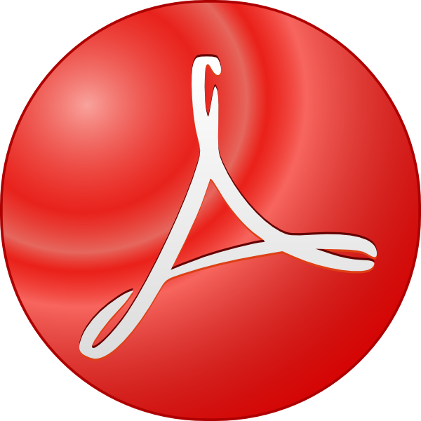 Acrobat symbol at clker. Adobe clipart clip art