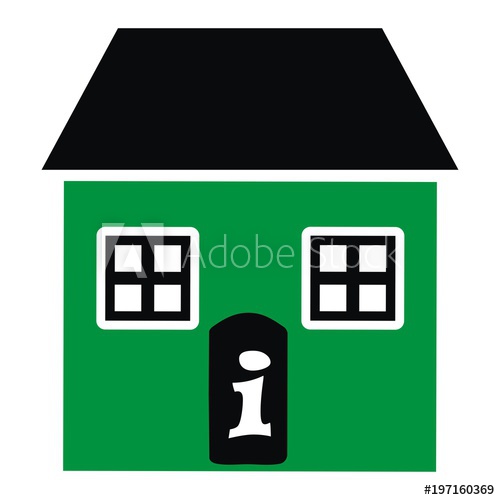 Adobe clipart dwelling. Green house information office