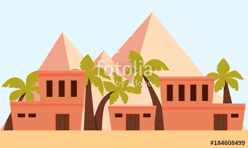 City of ancient egypt. Adobe clipart house egyptian