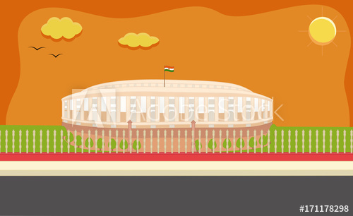 Parliament clip art style. Adobe clipart house india