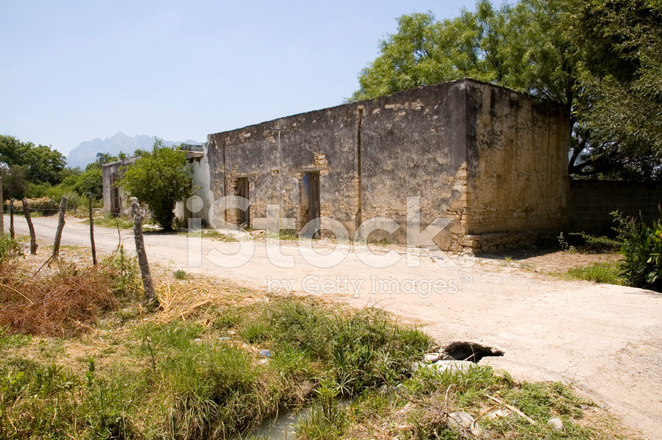 Old in mexico stock. Adobe clipart house mexican