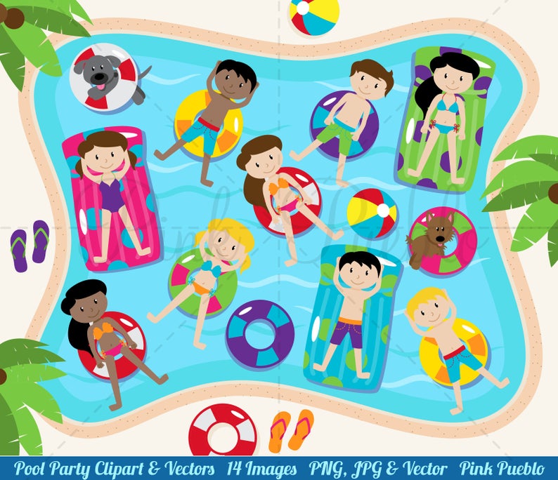Pool party clip art. Adobe clipart indian pueblo