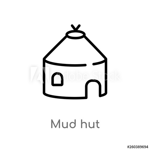 adobe clipart mud hut