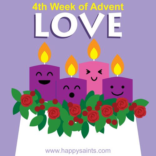 Advent clipart advent love. Week happy saints christmas