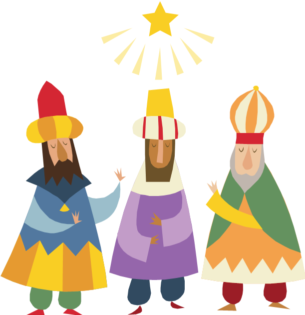 nativity clipart wisemen