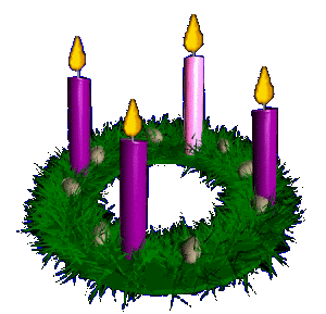 Wreath . Advent clipart animated