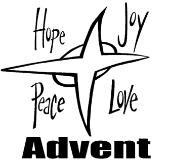 Advent black and white