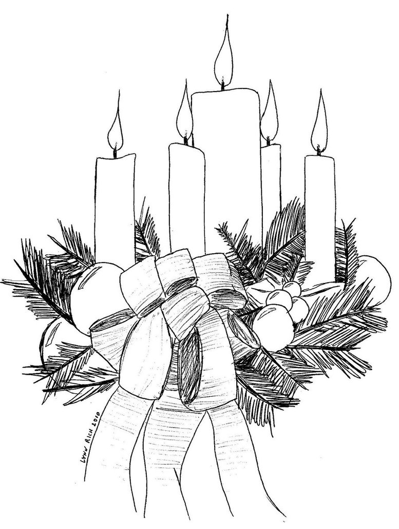 advent clipart black and white