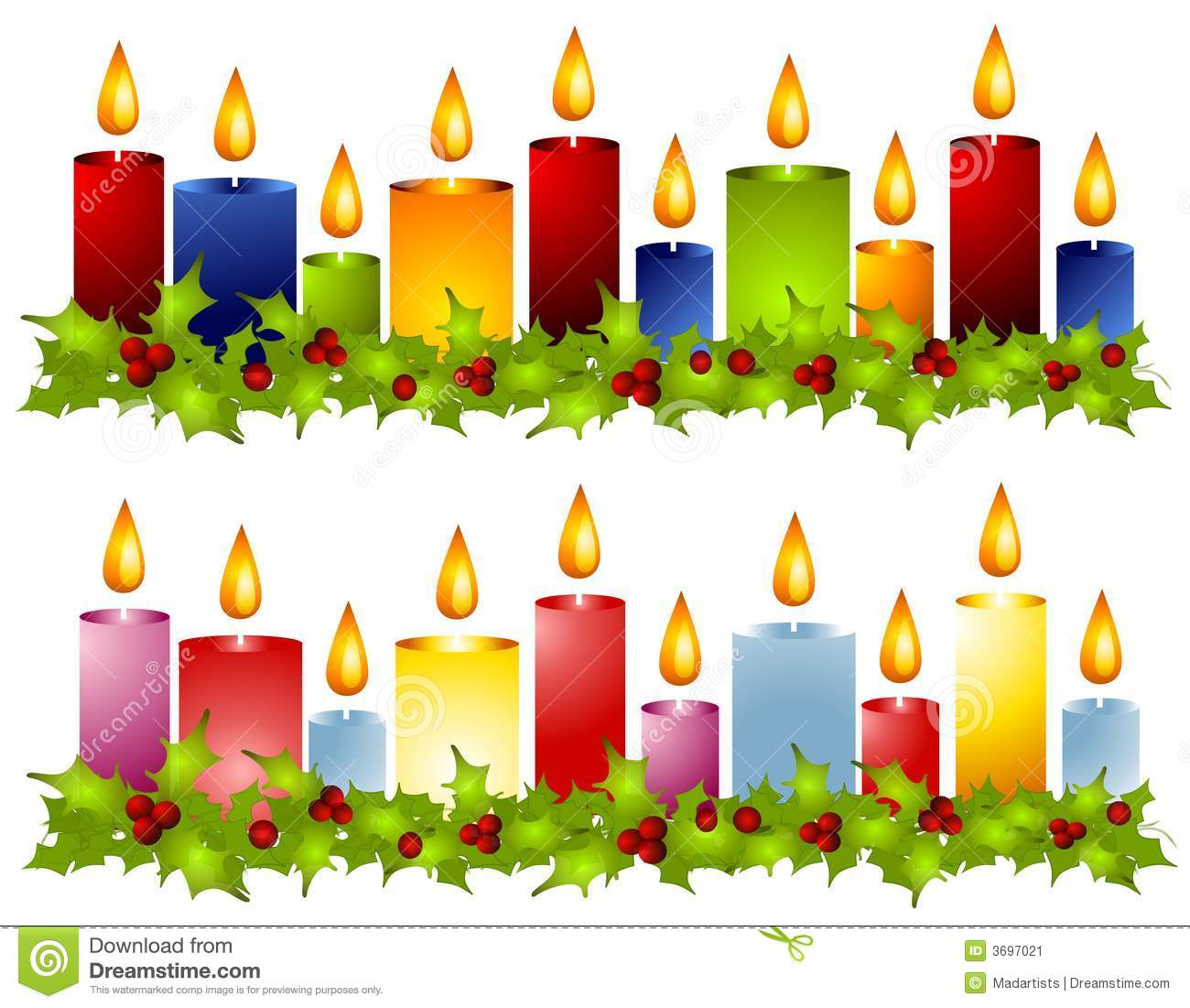 candle clipart border