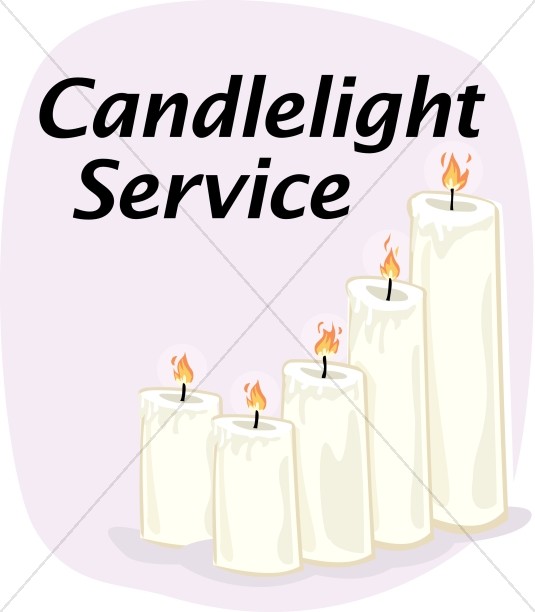 advent clipart candlelight service