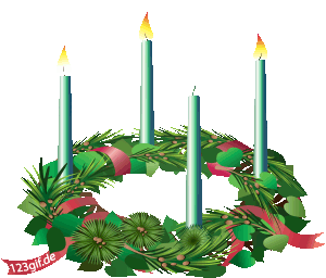 advent clipart four candle