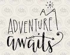 adventure clipart calligraphy