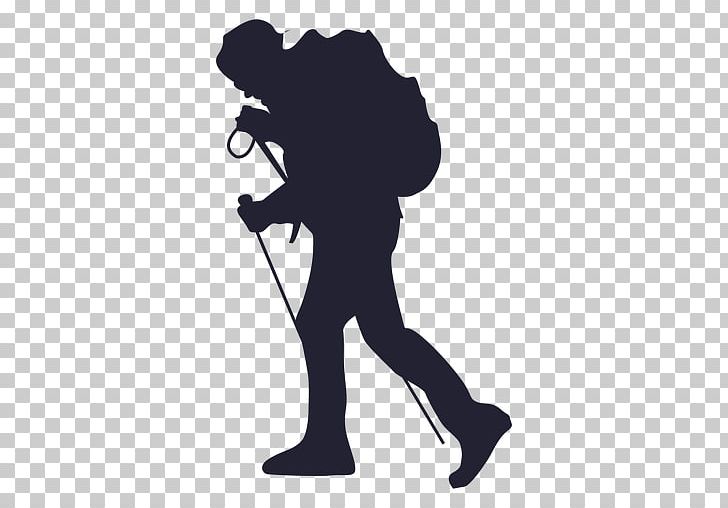 hike clipart hiker silhouette
