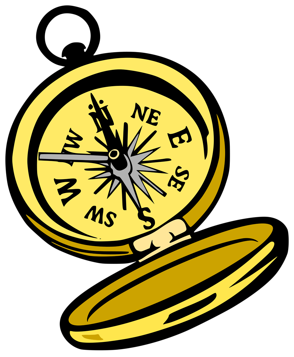 geography clipart magnetic compass