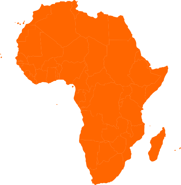 Map continent african clip. Africa clipart