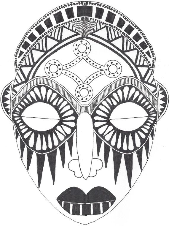 africa clipart african mask