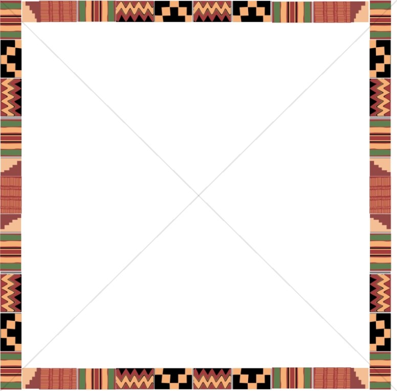 african clipart boarder