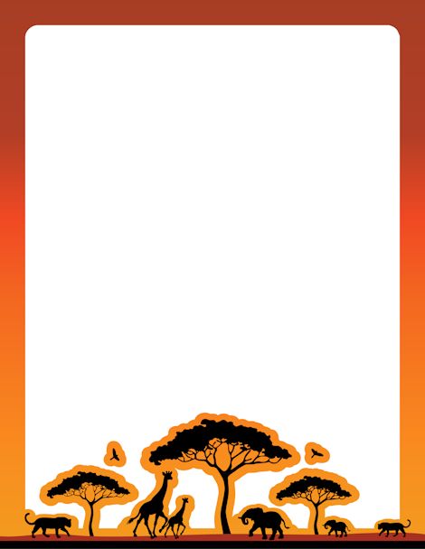 African clipart boarder. Free africa border cliparts