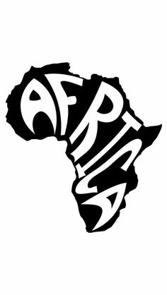 Silhouette wall art african. Africa clipart continent africa