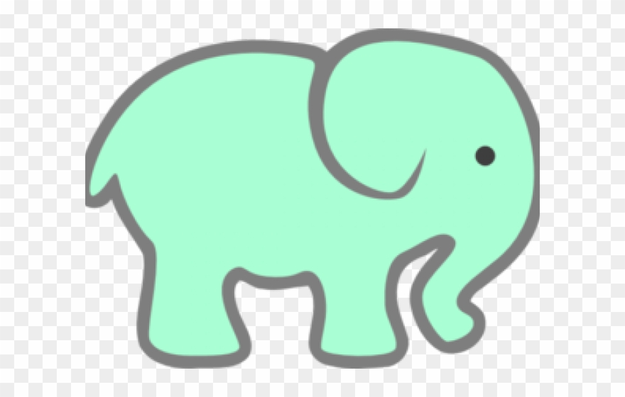 Elephant simple clip art. Africa clipart easy