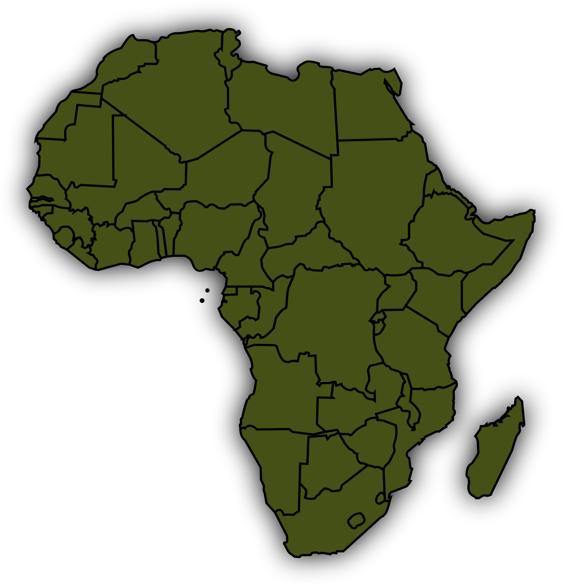 Africa Clipart Green 6 