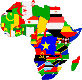 africa clipart labelled