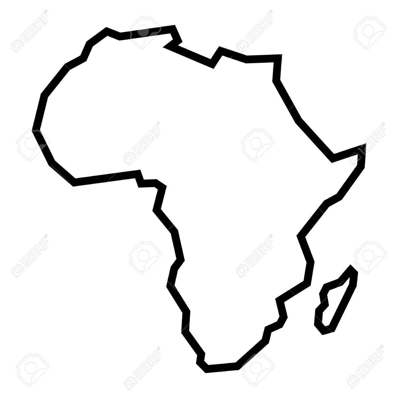 African continent drawing at. Africa clipart outline