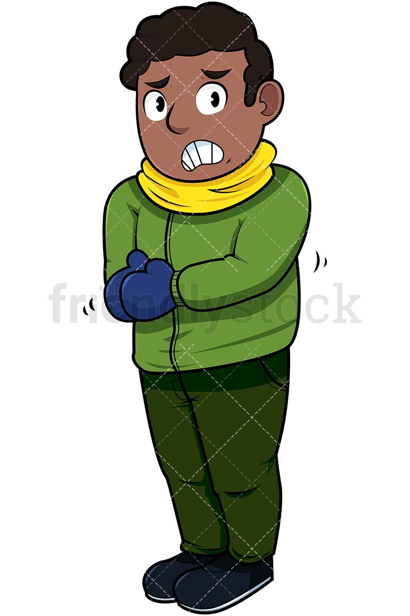 cold clipart cold man