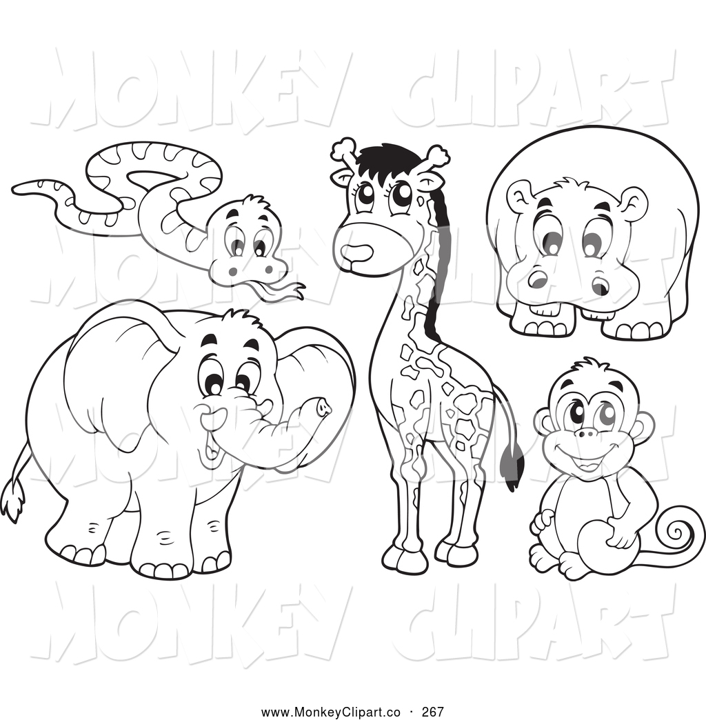 Africa clipart printable. Coloring page pencil and