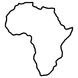 africa clipart shape