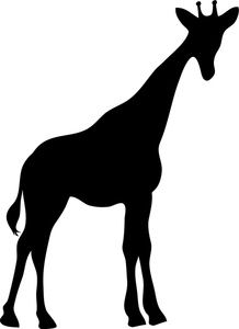 Africa clipart silhouette. Free giraffe clip art