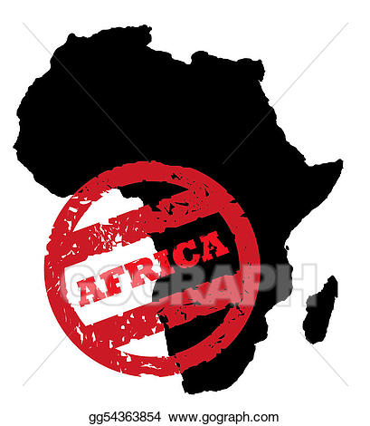 africa clipart stamp