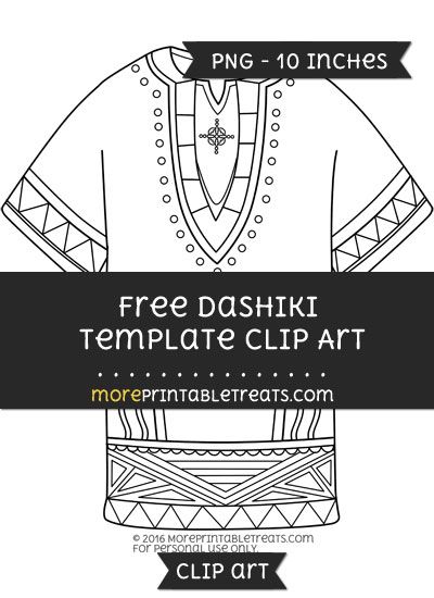 Africa clipart template. Free dashiki african clip