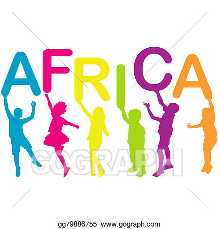 african clipart word