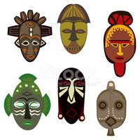 Masks stock vectors me. African clipart cultural