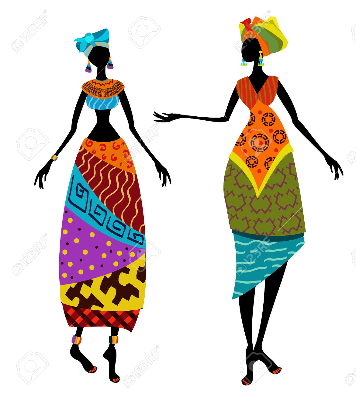 african clipart lady african