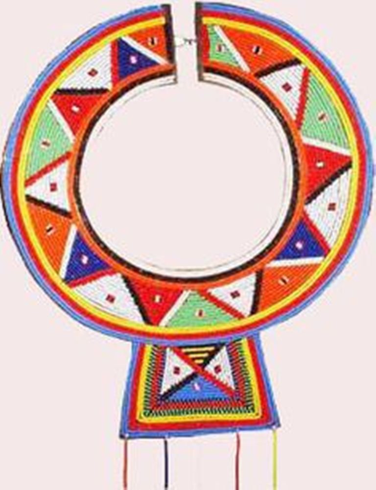 Beaded jewelry tribal handmade. African clipart masai