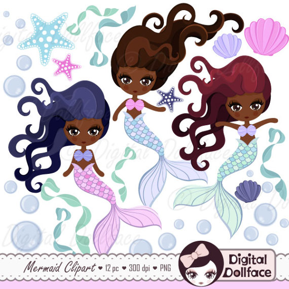 african clipart mermaid